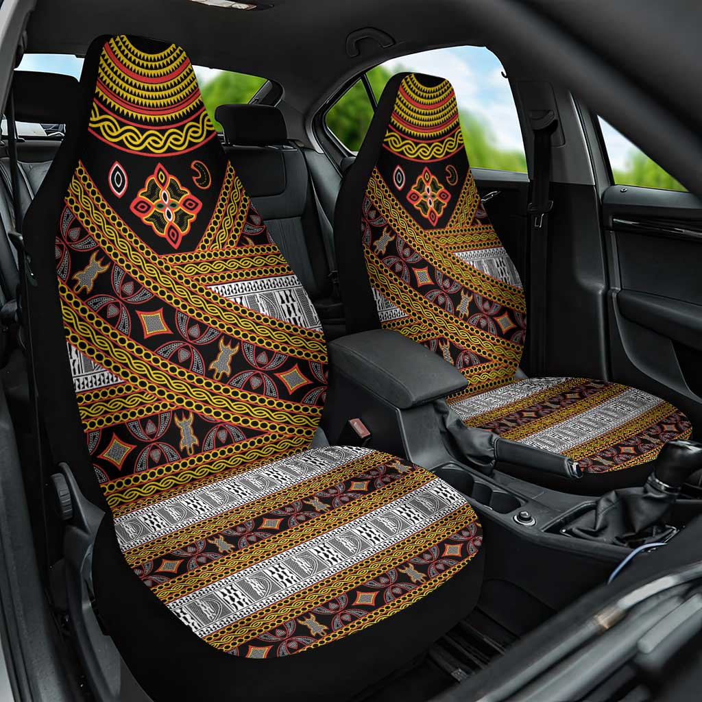 Cameroon Bamenda Toghu Inspired Car Seat Cover Classic Motifs