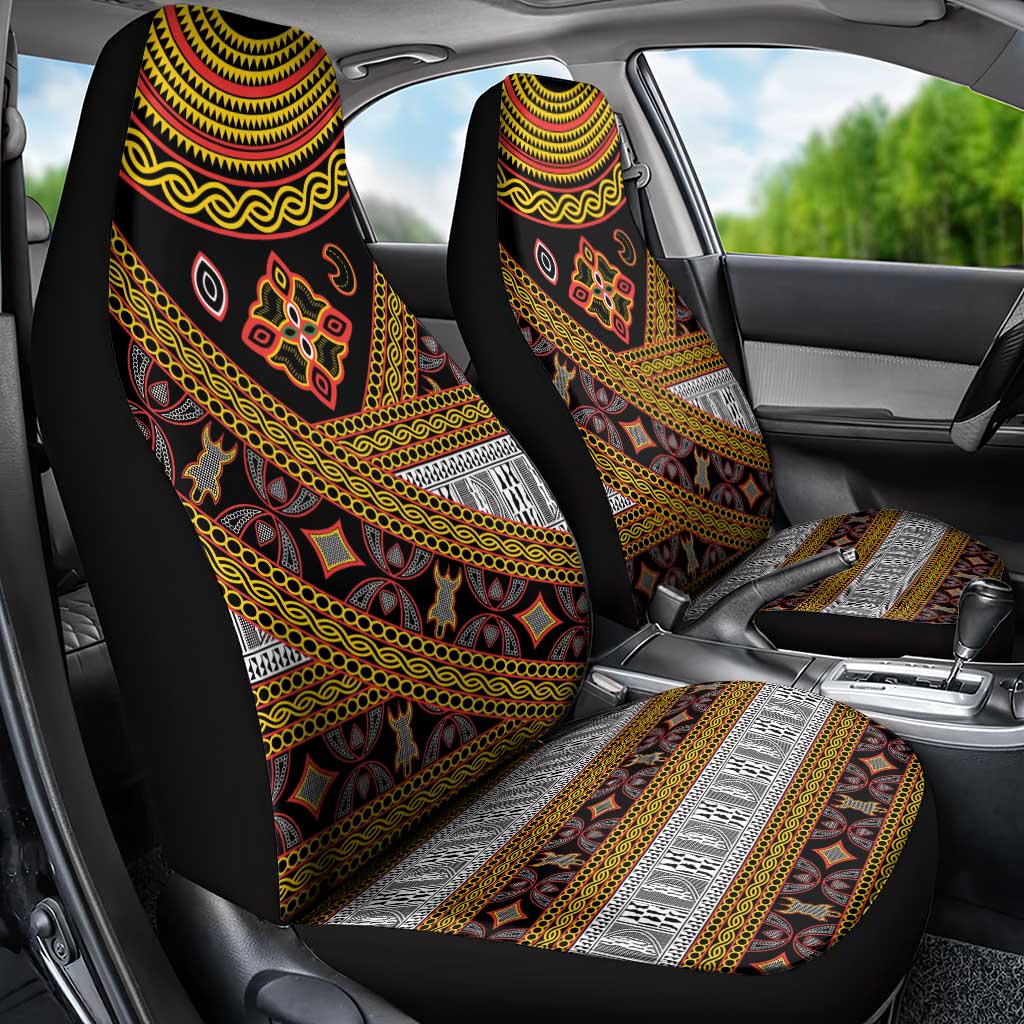 Cameroon Bamenda Toghu Inspired Car Seat Cover Classic Motifs