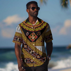 Cameroon Bamenda Toghu Inspired Hawaiian Shirt Classic Motifs