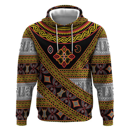 Cameroon Bamenda Toghu Inspired Hoodie Classic Motifs