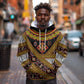 Cameroon Bamenda Toghu Inspired Hoodie Classic Motifs