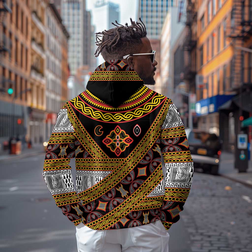 Cameroon Bamenda Toghu Inspired Hoodie Classic Motifs