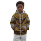 Cameroon Bamenda Toghu Inspired Kid Hoodie Classic Motifs