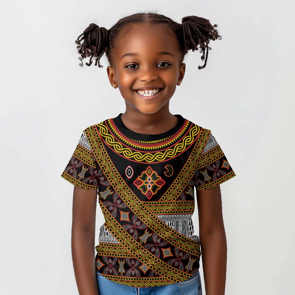 Cameroon Bamenda Toghu Inspired Kid T shirt Classic Motifs