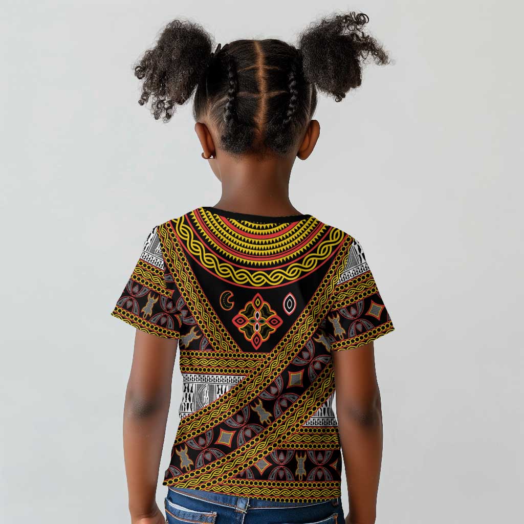Cameroon Bamenda Toghu Inspired Kid T shirt Classic Motifs