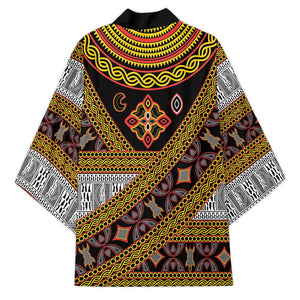 Cameroon Bamenda Toghu Inspired Kimono Classic Motifs