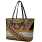 Cameroon Bamenda Toghu Inspired Leather Tote Bag Classic Motifs