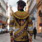 Cameroon Bamenda Toghu Inspired Long Sleeve Button Shirt Classic Motifs