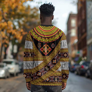 Cameroon Bamenda Toghu Inspired Long Sleeve Shirt Classic Motifs