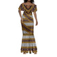 Cameroon Bamenda Toghu Inspired Mermaid Dress Classic Motifs