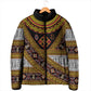 Cameroon Bamenda Toghu Inspired Padded Jacket Classic Motifs