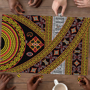 Cameroon Bamenda Toghu Inspired Puzzle Classic Motifs