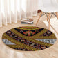 Cameroon Bamenda Toghu Inspired Round Carpet Classic Motifs