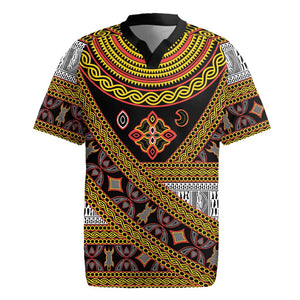 Cameroon Bamenda Toghu Inspired Rugby Jersey Classic Motifs