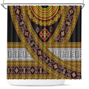 Cameroon Bamenda Toghu Inspired Shower Curtain Classic Motifs
