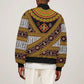 Cameroon Bamenda Toghu Inspired Sleeve Zip Bomber Jacket Classic Motifs