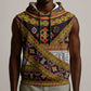 Cameroon Bamenda Toghu Inspired Sleeveless Hoodie Classic Motifs