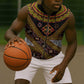 Cameroon Bamenda Toghu Inspired Sleeveless Zip Hoodie Classic Motifs