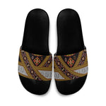 Cameroon Bamenda Toghu Inspired Slide Sandals Classic Motifs
