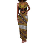 Cameroon Bamenda Toghu Inspired Tank Maxi Dress Classic Motifs