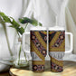 Cameroon Bamenda Toghu Inspired Tumbler With Handle Classic Motifs