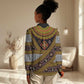 Cameroon Bamenda Toghu Inspired Women Casual Shirt Classic Motifs