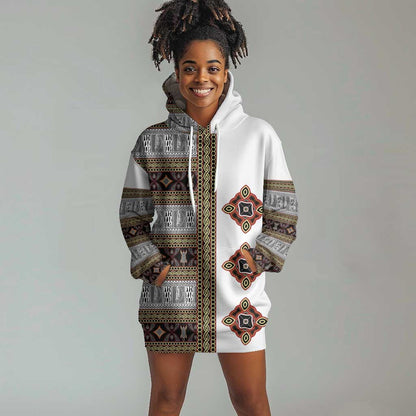 Cameroon Ndop Atoghu Inspired Hoodie Dress