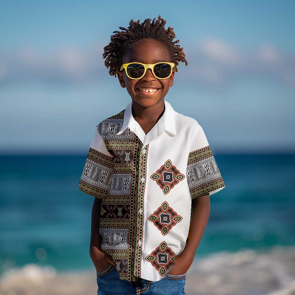 Cameroon Ndop Atoghu Inspired Kid Hawaiian Shirt
