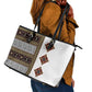 Cameroon Ndop Atoghu Inspired Leather Tote Bag