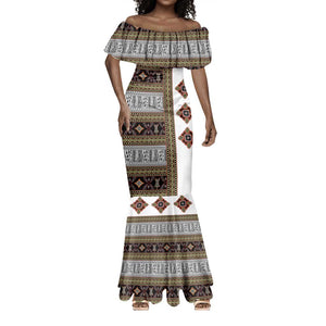 Cameroon Ndop Atoghu Inspired Mermaid Dress