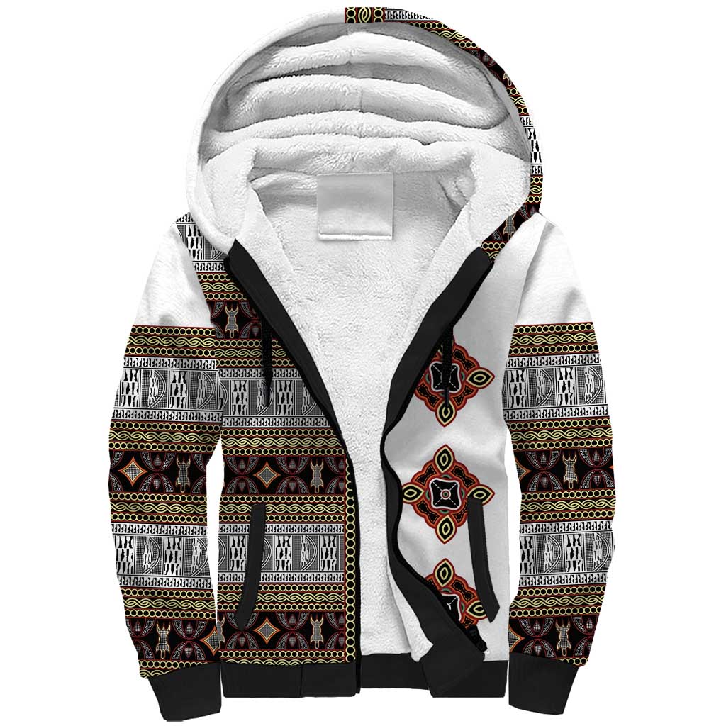 Cameroon Ndop Atoghu Inspired Sherpa Hoodie