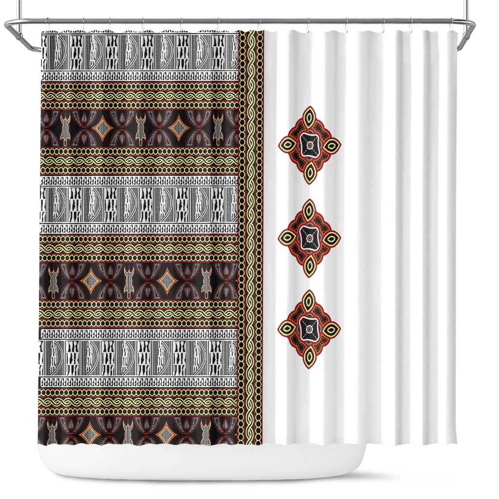 Cameroon Ndop Atoghu Inspired Shower Curtain