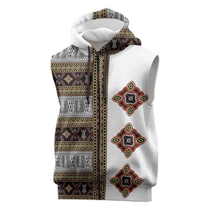 Cameroon Ndop Atoghu Inspired Sleeveless Zip Hoodie