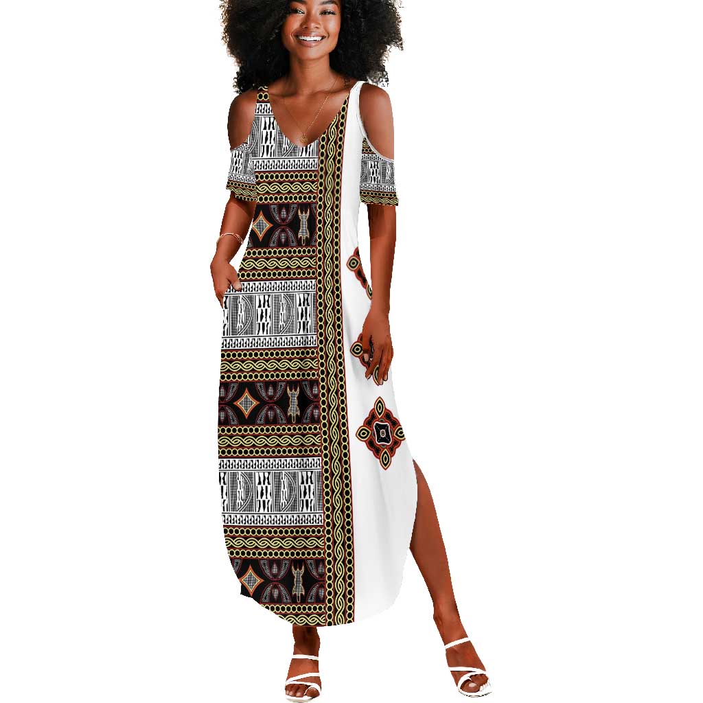 Cameroon Ndop Atoghu Inspired Summer Maxi Dress