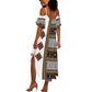 Cameroon Ndop Atoghu Inspired Summer Maxi Dress