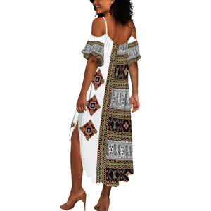 Cameroon Ndop Atoghu Inspired Summer Maxi Dress