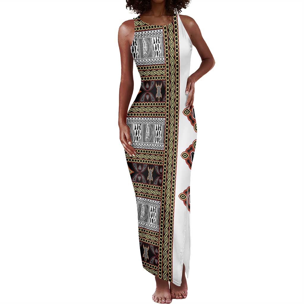 Cameroon Ndop Atoghu Inspired Tank Maxi Dress