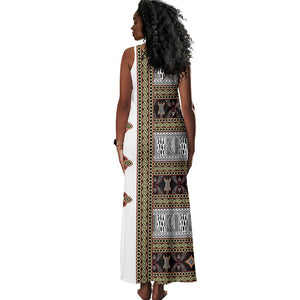 Cameroon Ndop Atoghu Inspired Tank Maxi Dress