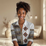 Cameroon Ndop Atoghu Inspired Women Casual Shirt