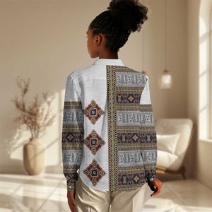 Cameroon Ndop Atoghu Inspired Women Casual Shirt