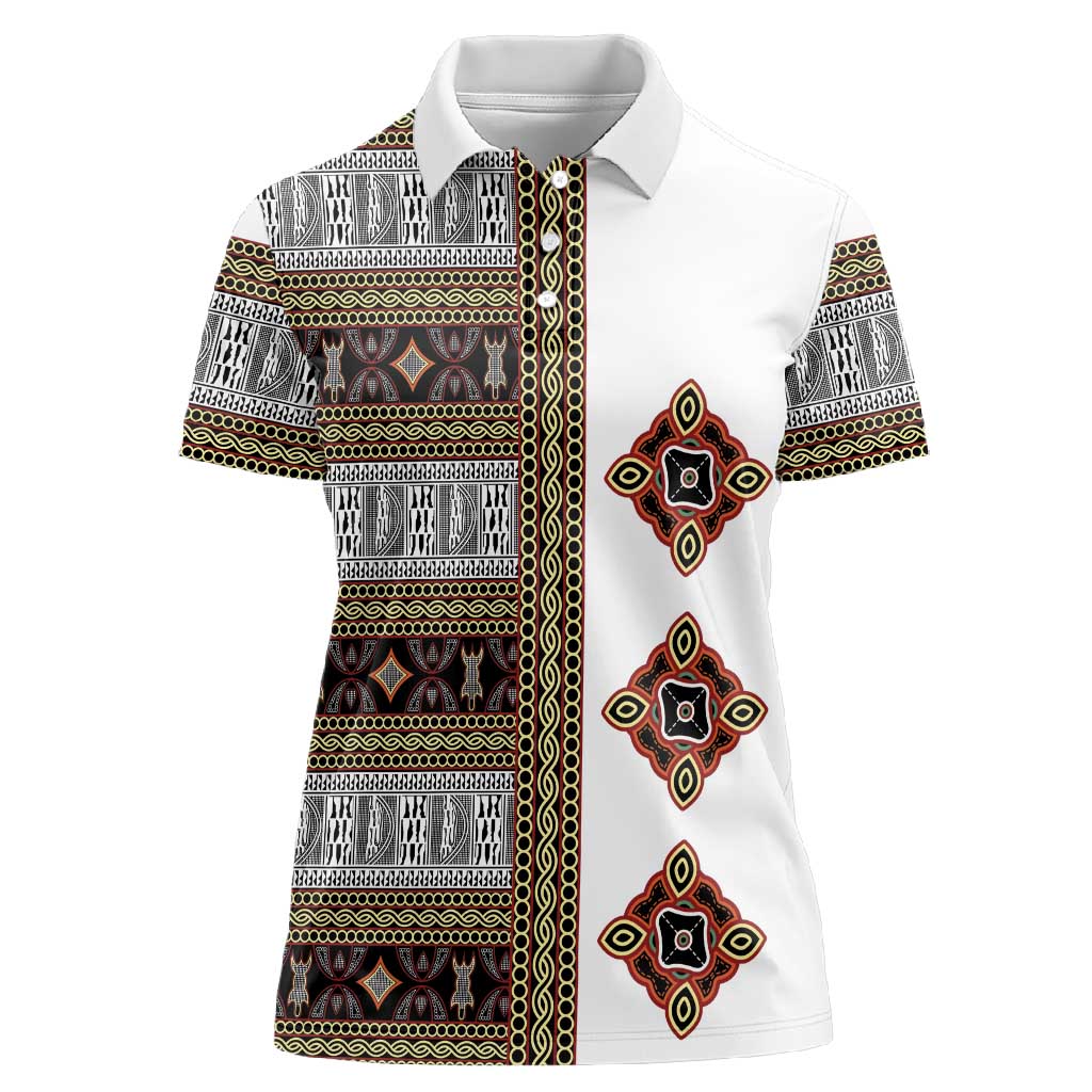 Cameroon Ndop Atoghu Inspired Women Polo Shirt