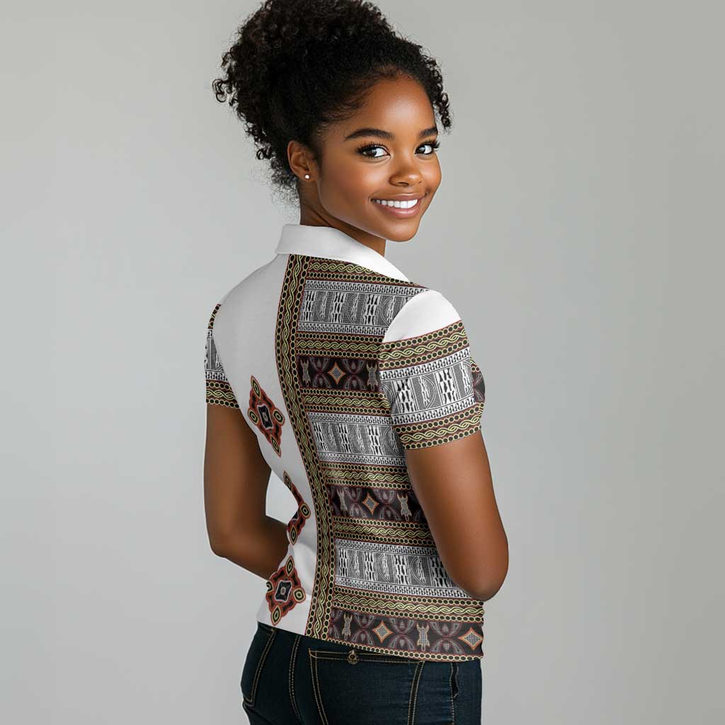 Cameroon Ndop Atoghu Inspired Women Polo Shirt