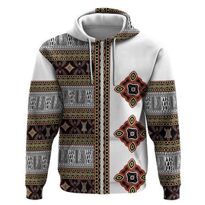 Cameroon Ndop Atoghu Inspired Zip Hoodie
