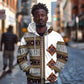 Cameroon Ndop Atoghu Inspired Zip Hoodie