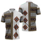 Cameroon Ndop Atoghu Inspired Zipper Polo Shirt