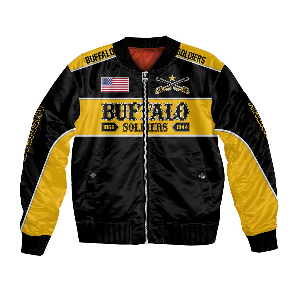 Personalised Buffalo Soldiers Bomber Jacket History of Heroes