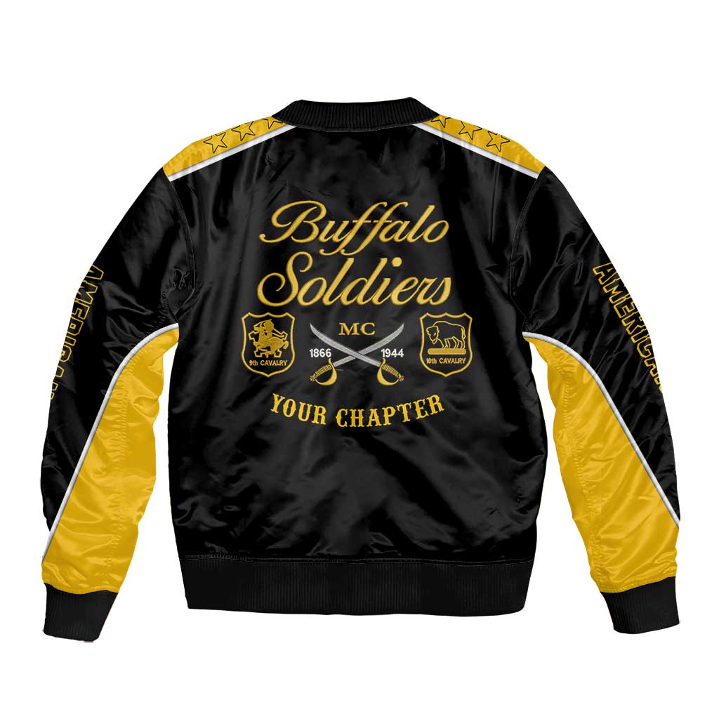 Personalised Buffalo Soldiers Bomber Jacket History of Heroes