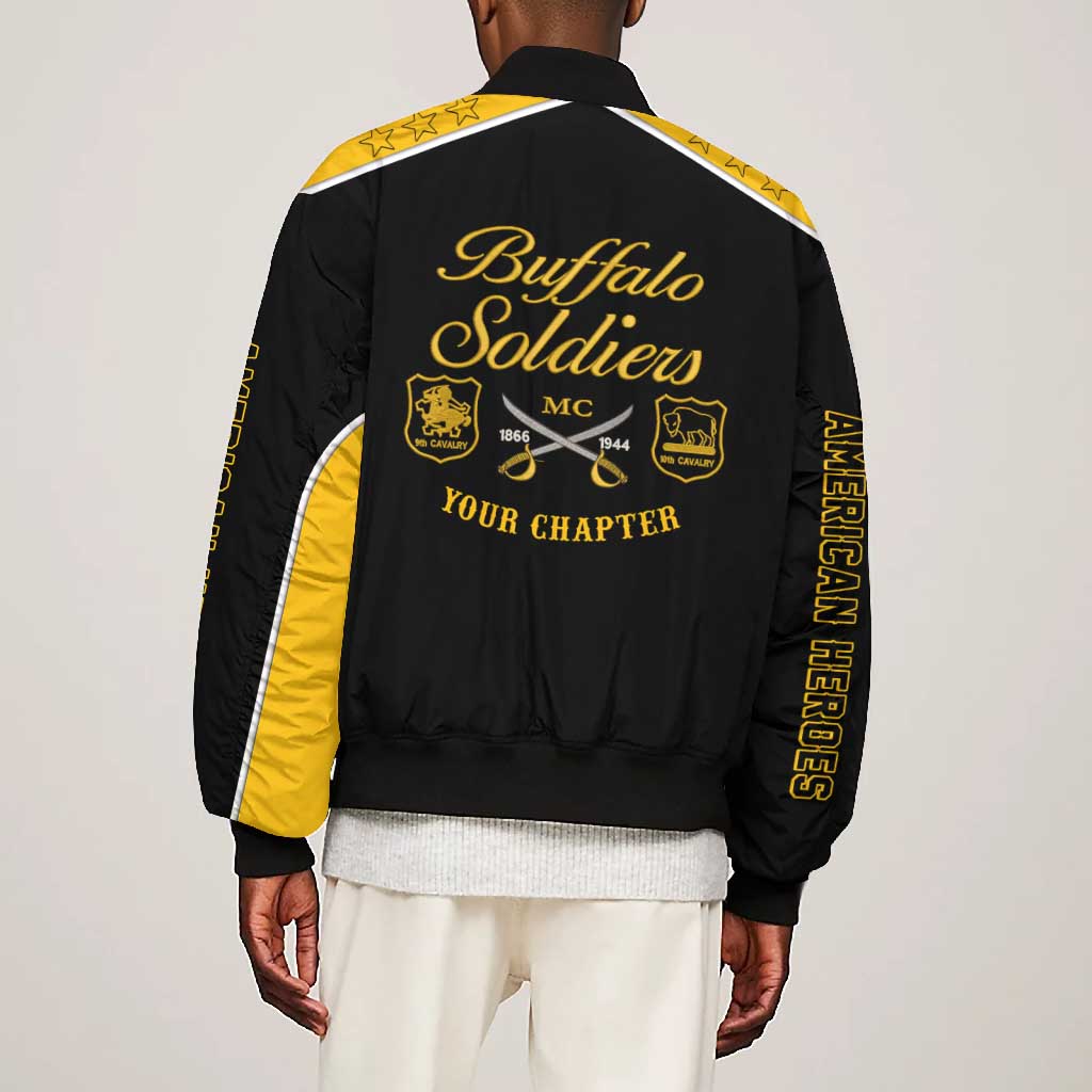 Personalised Buffalo Soldiers Bomber Jacket History of Heroes