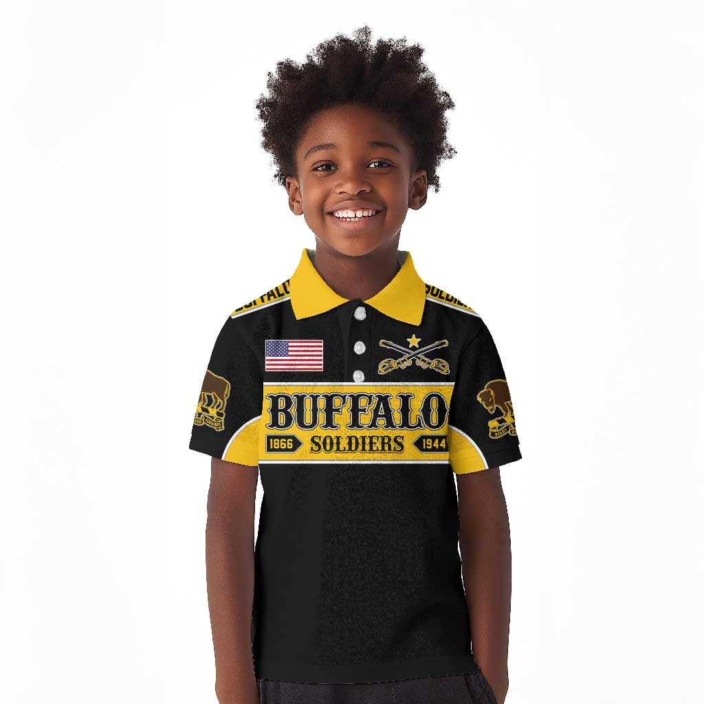 Personalised Buffalo Soldiers Kid Polo Shirt History of Heroes