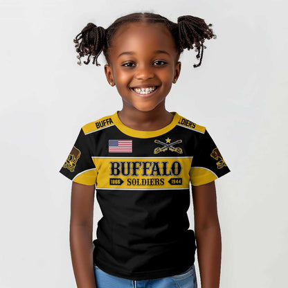 Personalised Buffalo Soldiers Kid T shirt History of Heroes
